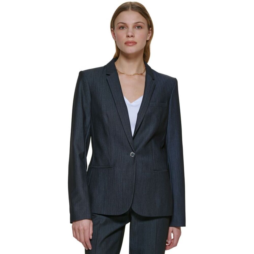 Calvin Klein One-Button Blazer